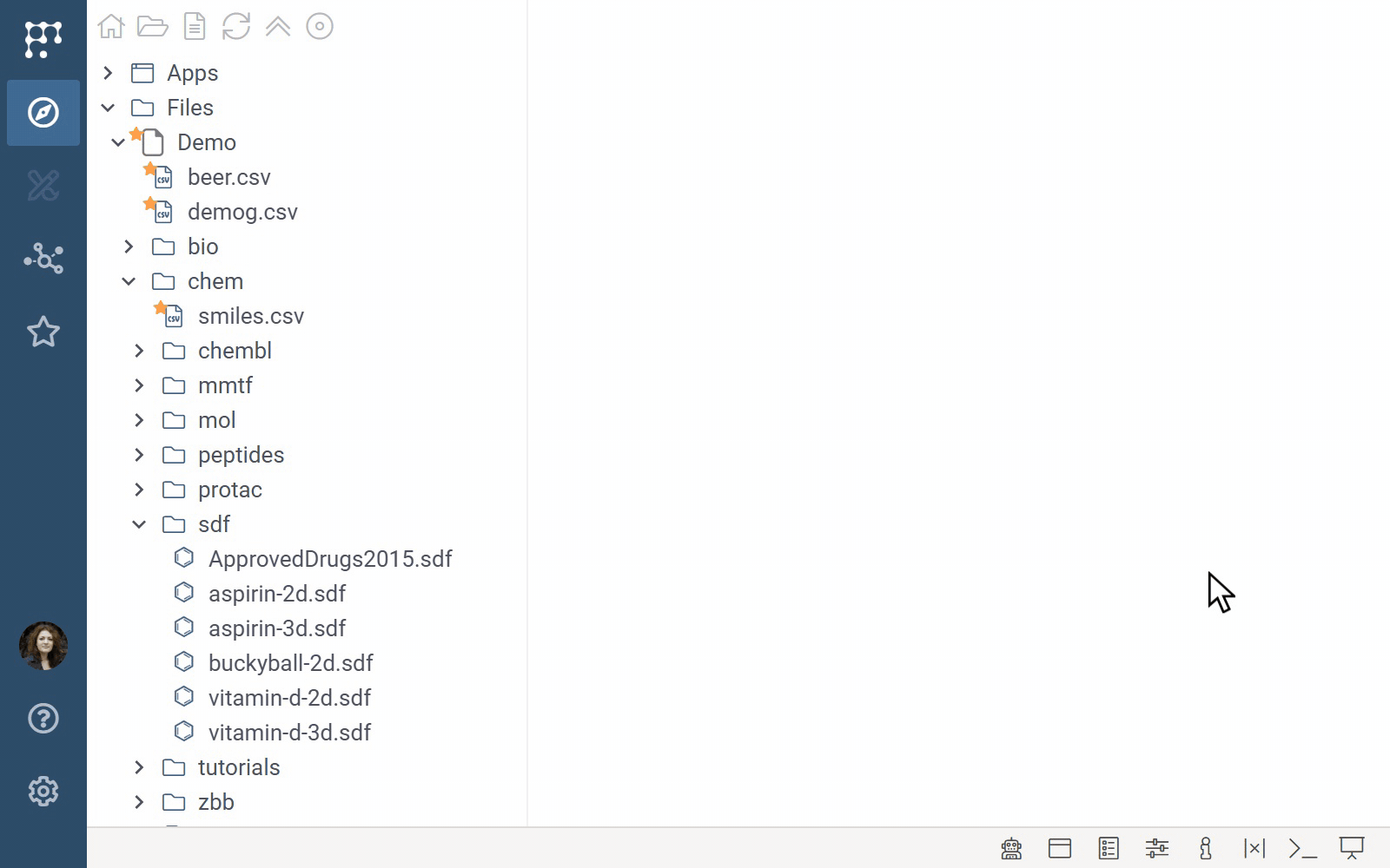 Browsing files