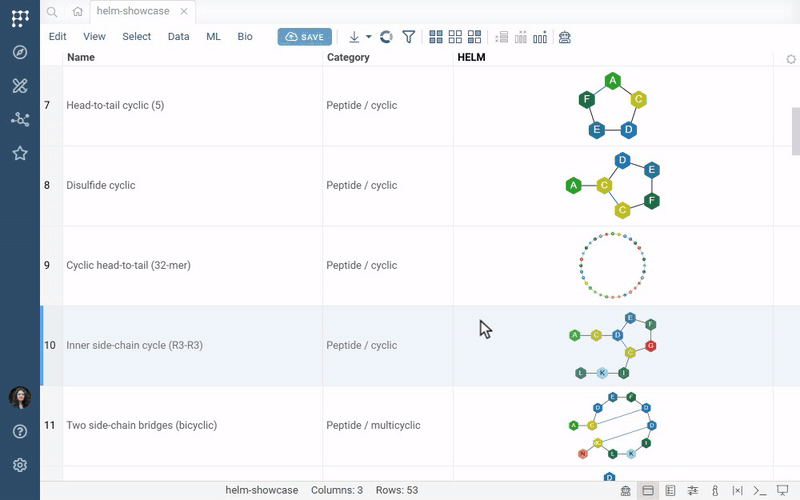 Replacing a monomer in the HELM editor