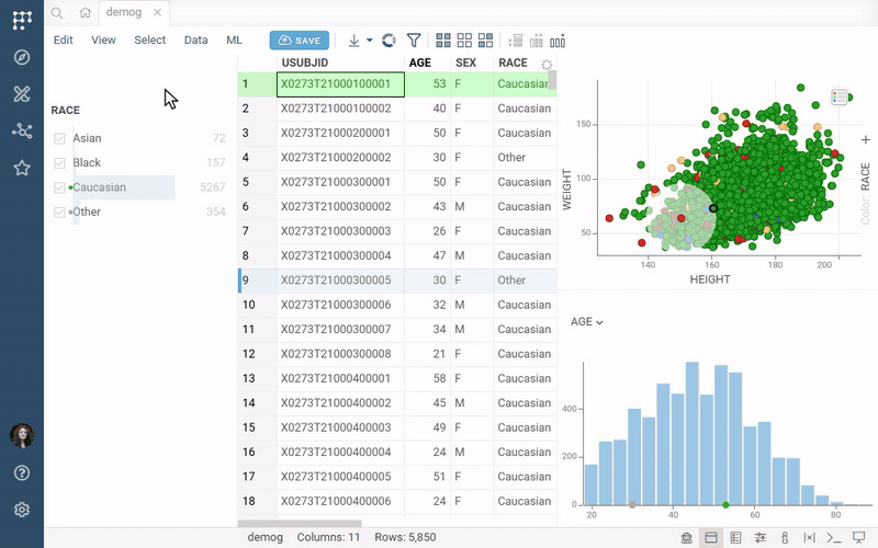 Minimizing viewers and previewing them with a filter