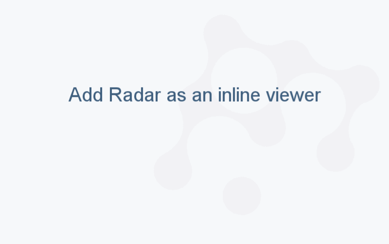 Radar viewer
