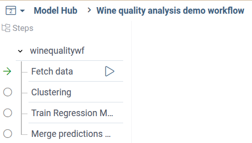 Completed multi-step wine quality analysis workflow