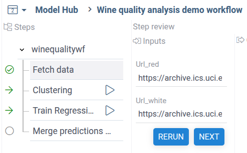 Analysis steps are ready